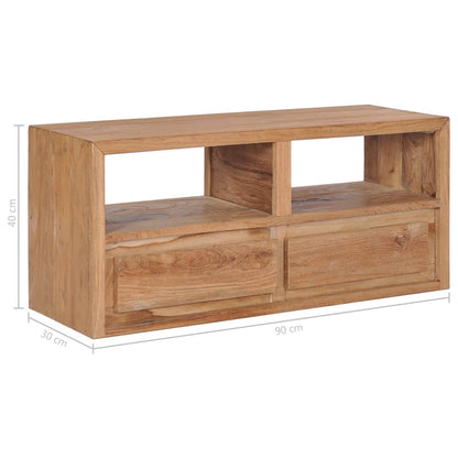 TV-bänk 90x30x40 cm massiv teak