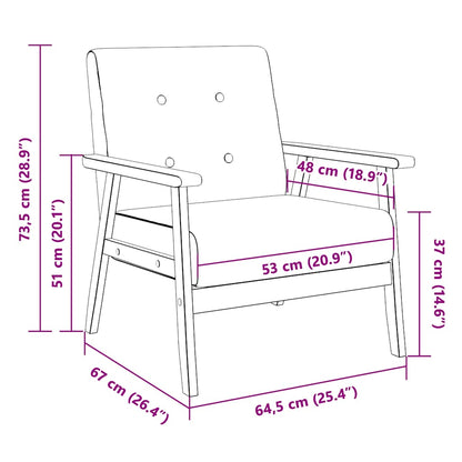 Fåtölj svart konstläder