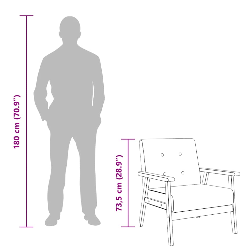 Fåtölj svart konstläder