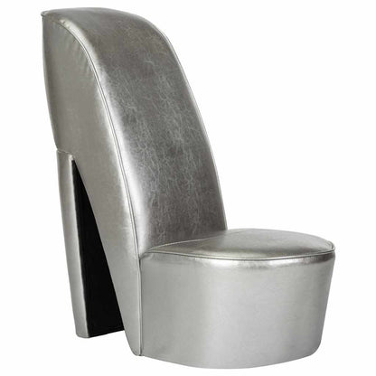 Stol klacksko silver konstläder