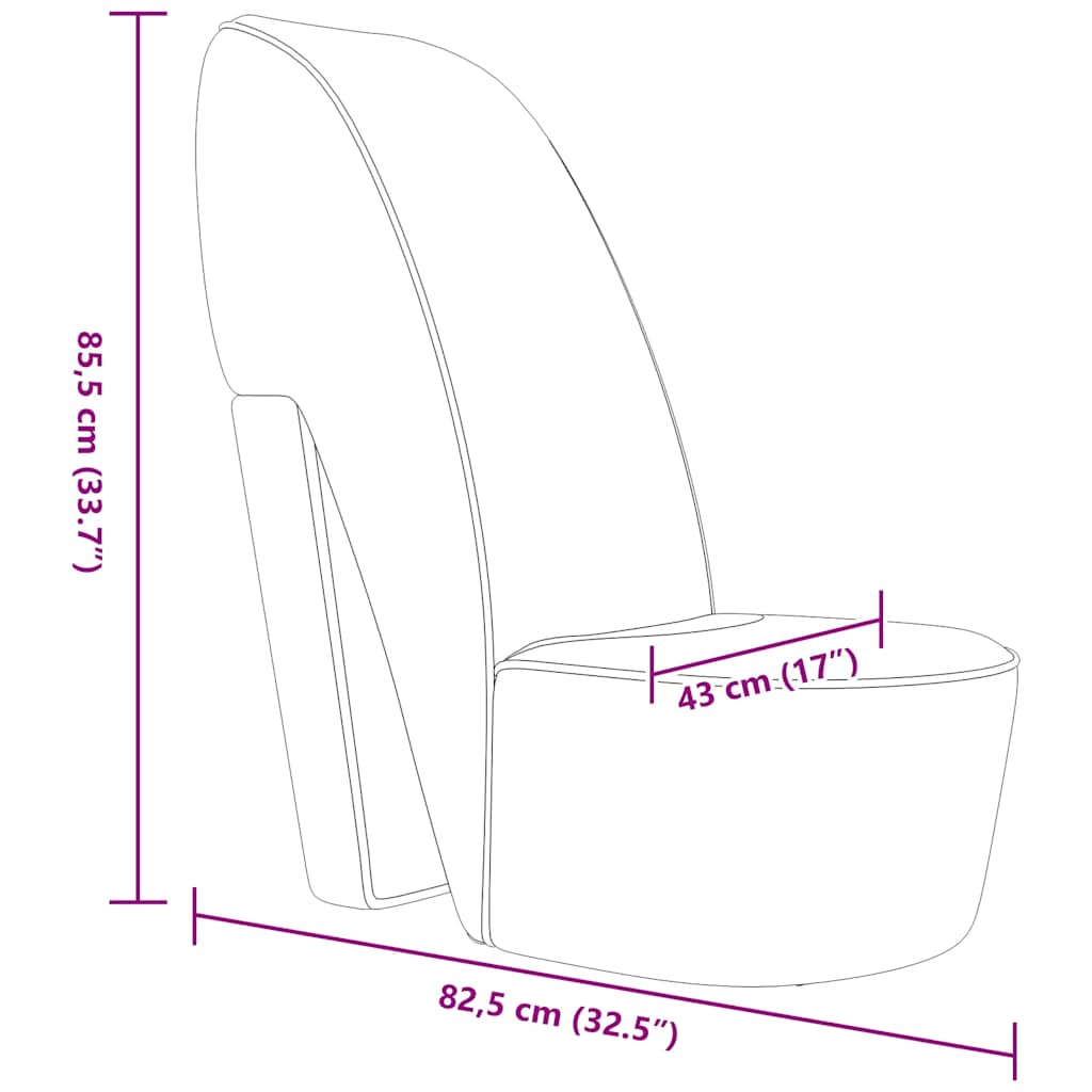 Stol klacksko silver konstläder