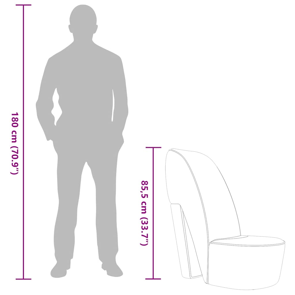 Stol klacksko guld konstläder