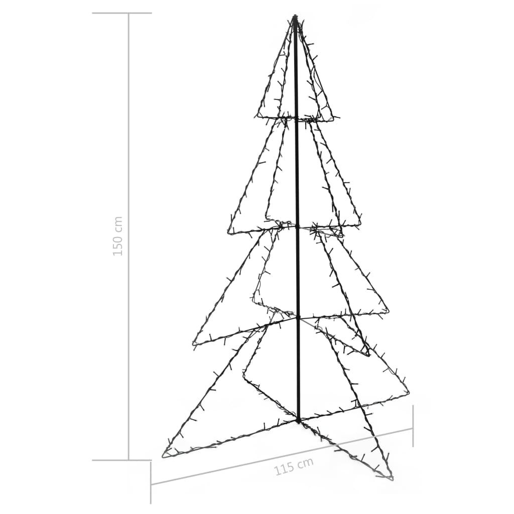 Ljuskon för julgran 240 LED inne/ute 115x150 cm