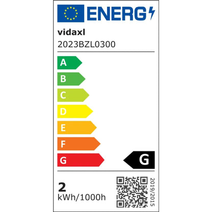 Julgirlang med LED-lampor 20 m vit