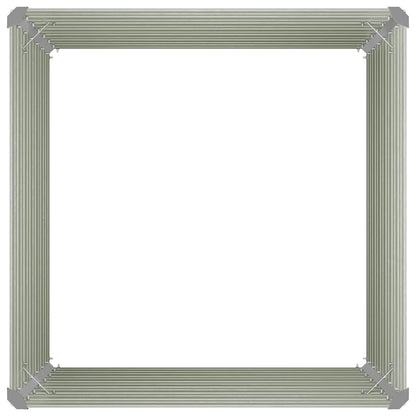 Upphöjd odlingslåda brun 100x100x77 cm galvaniserat stål