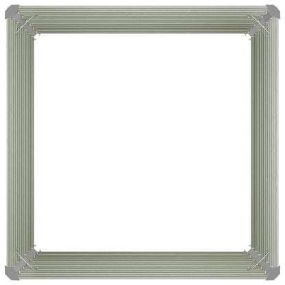 Upphöjd odlingslåda antracit 100x100x77 cm galvaniserat stål