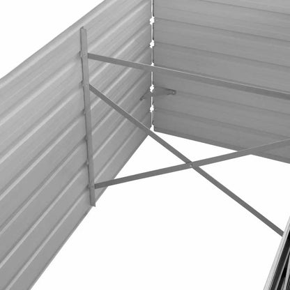 Odlingslåda upphöjd antracit 240x80x45 cm galvaniserat stål