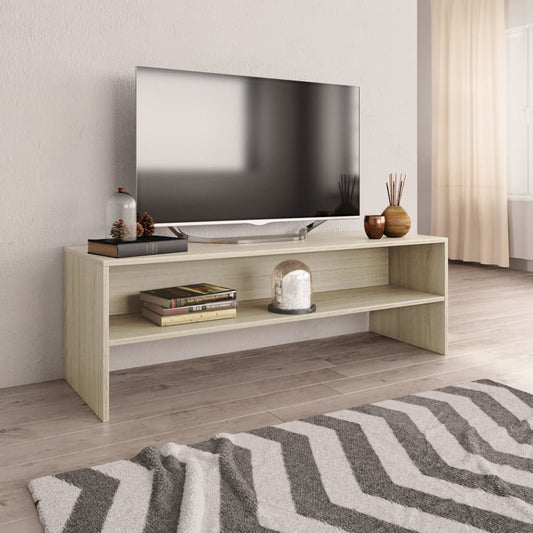 Tv-bänk sonoma-ek 120x40x40 cm konstruerat trä