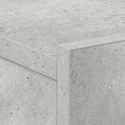 Svävande sängbord betonggrå 40x30x15 cm konstruerat trä