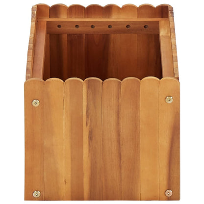 Odlingslåda upphöjd 50x30x25 cm massivt akaciaträ