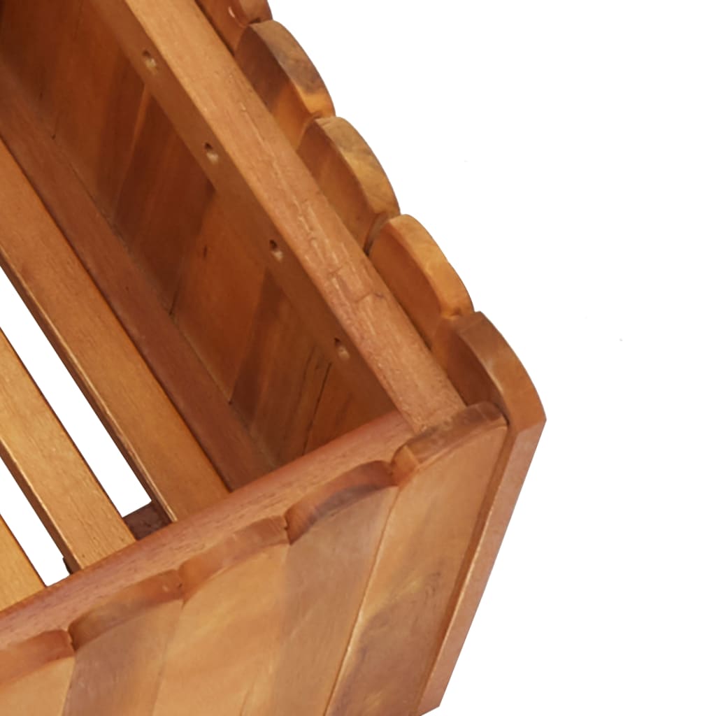 Odlingslåda upphöjd 50x30x25 cm massivt akaciaträ