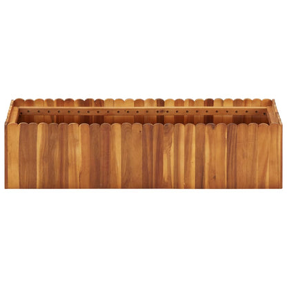 Odlingslåda upphöjd 100x30x25 cm massivt akaciaträ