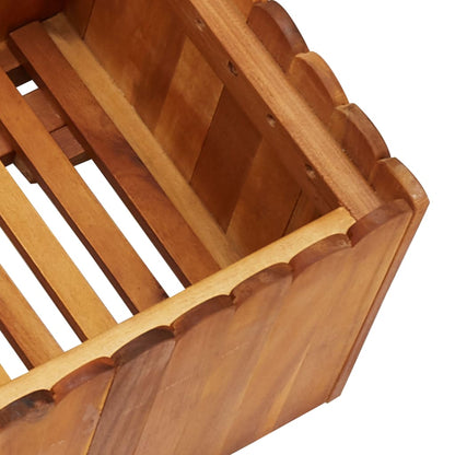 Odlingslåda upphöjd 100x30x25 cm massivt akaciaträ