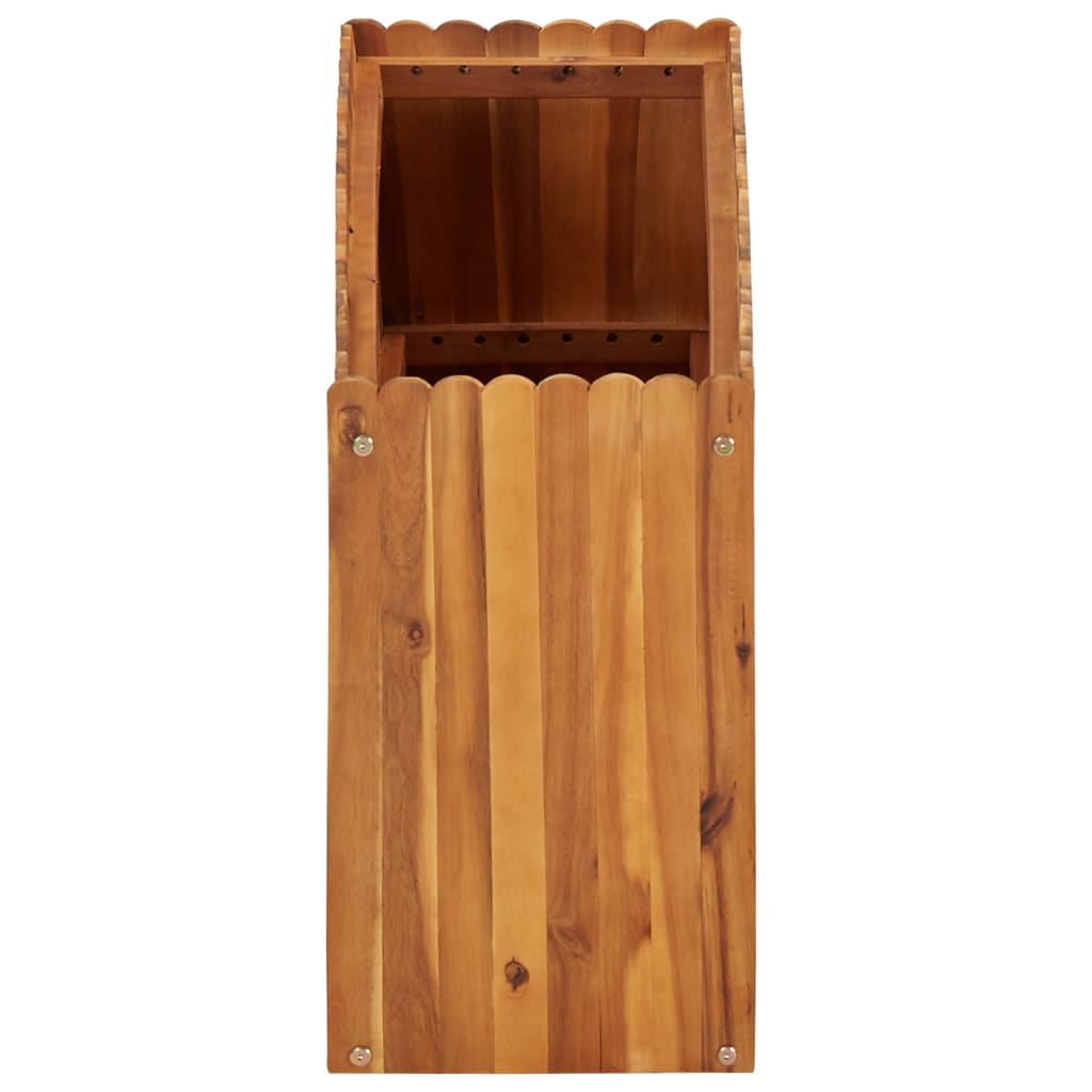 Odlingslåda upphöjd 100x30x50 cm massivt akaciaträ