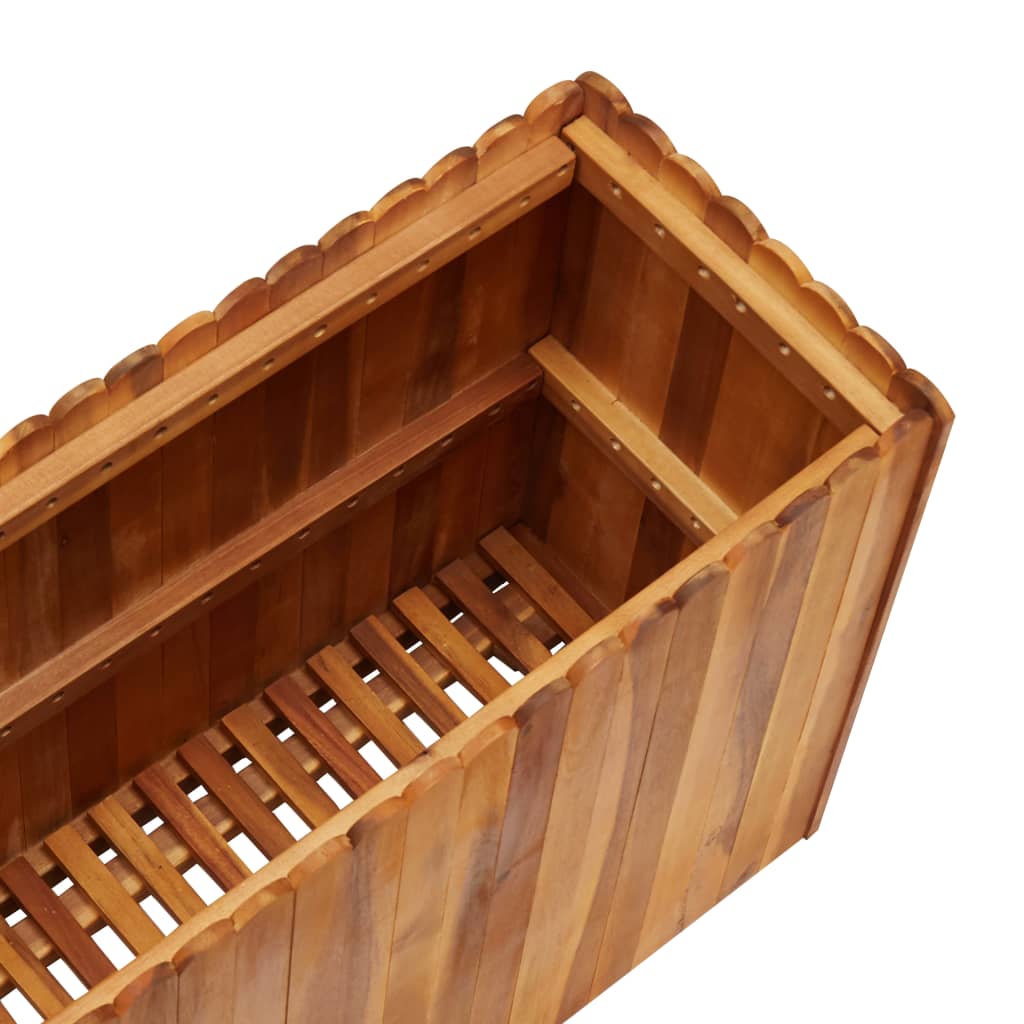 Odlingslåda upphöjd 100x30x50 cm massivt akaciaträ