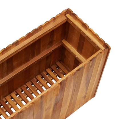 Odlingslåda upphöjd 100x30x50 cm massivt akaciaträ