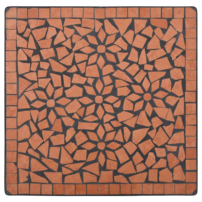 Mosaikbord terrakotta 60 cm keramik