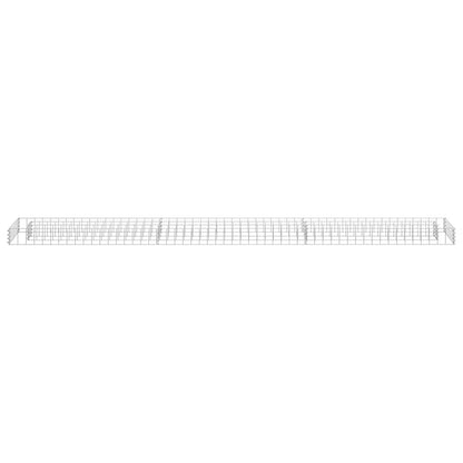 Planteringsgabion upphöjd galvaniserat stål 270x30x10 cm