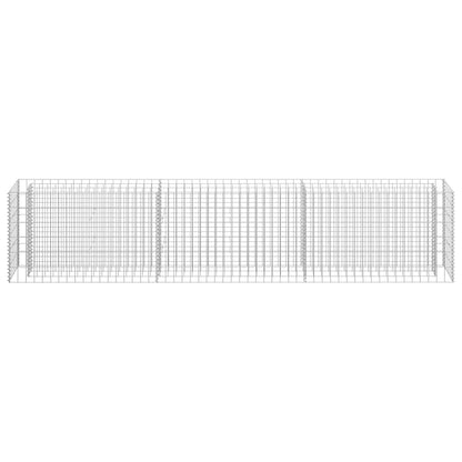Planteringsgabion upphöjd galvaniserat stål 270x30x60 cm