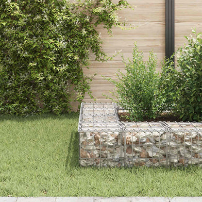 Planteringsgabion upphöjd stål 30x30x30 cm