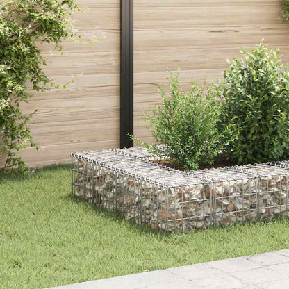 Planteringsgabion upphöjd stål 30x30x30 cm