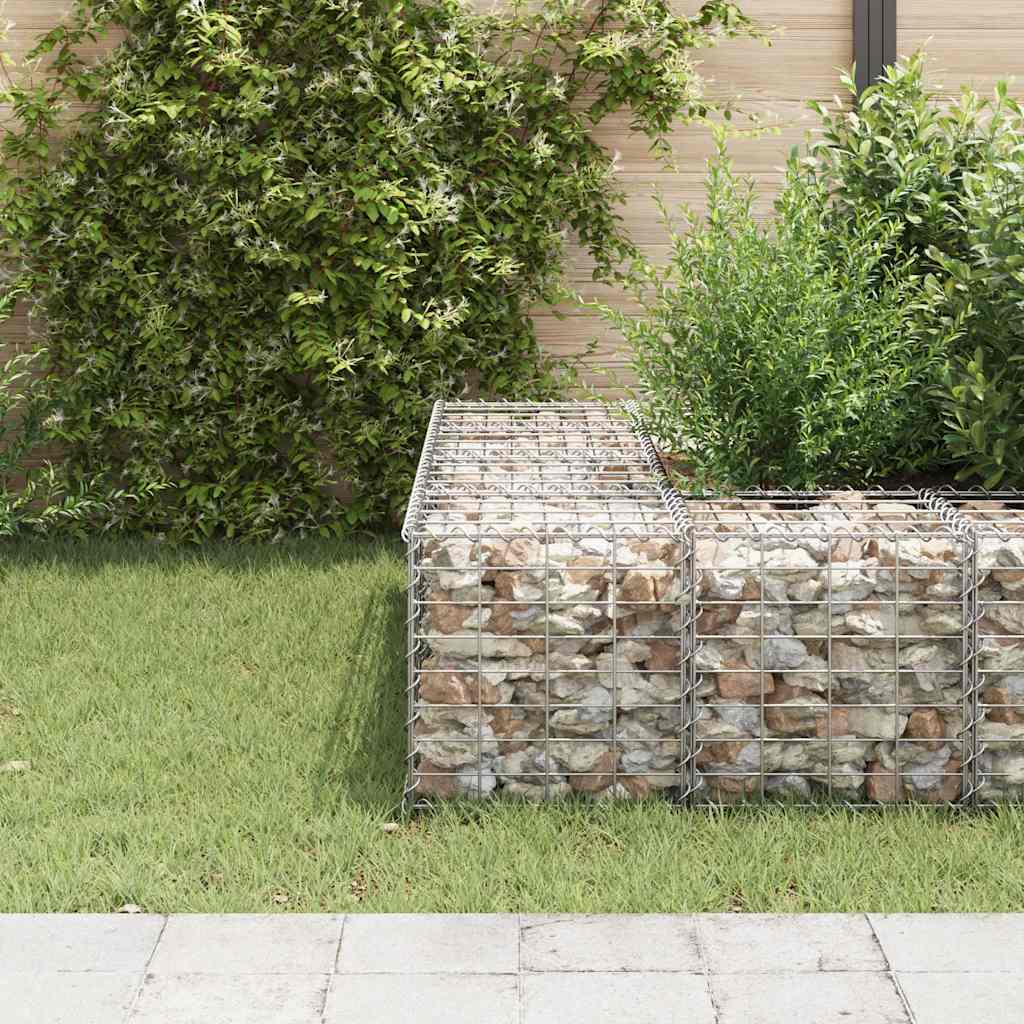 Planteringsgabion upphöjd stål 40x40x40 cm