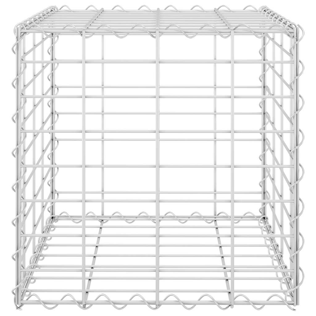 Planteringsgabion upphöjd stål 40x40x40 cm