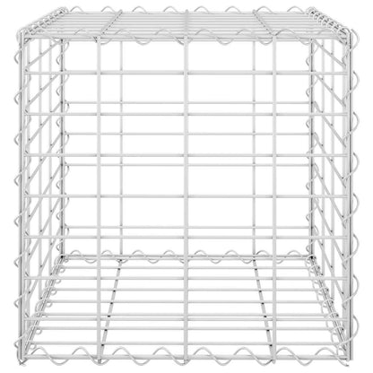 Planteringsgabion upphöjd stål 40x40x40 cm