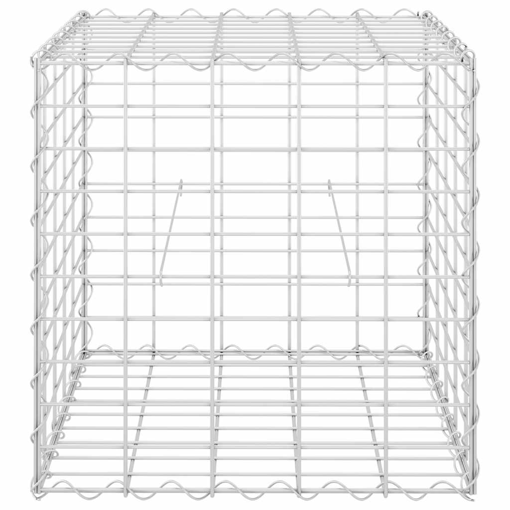 Planteringsgabion upphöjd stål 50x50x50 cm
