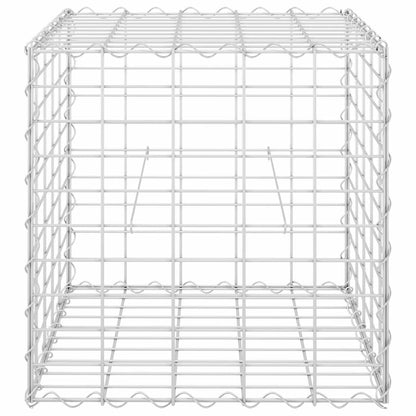 Planteringsgabion upphöjd stål 50x50x50 cm