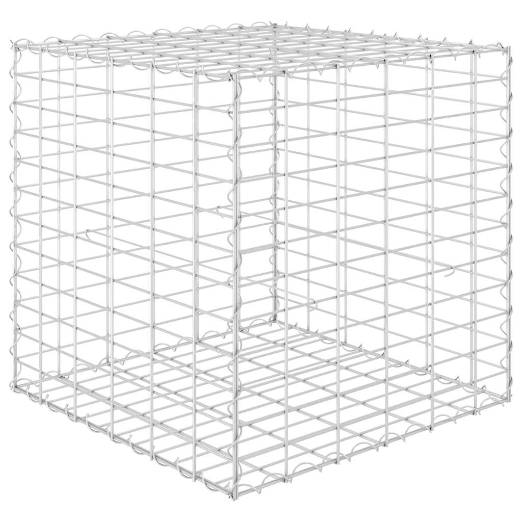 Planteringsgabion upphöjd stål 60x60x60 cm