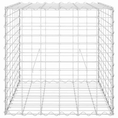 Planteringsgabion upphöjd stål 60x60x60 cm