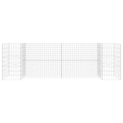 Planteringsgabion H-formad stål 260x40x80 cm