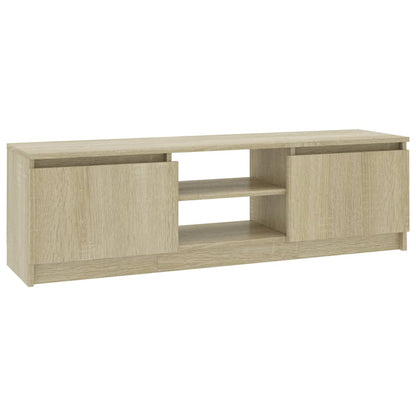 Tv-bänk sonoma-ek 120x30x35,5 cm konstruerat trä