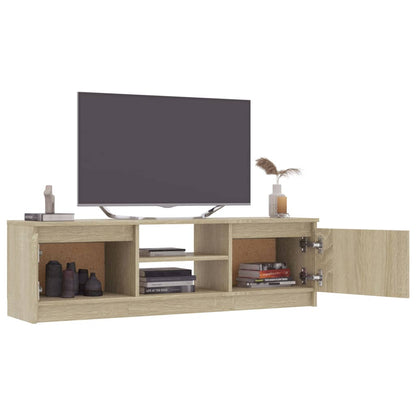 Tv-bänk sonoma-ek 120x30x35,5 cm konstruerat trä