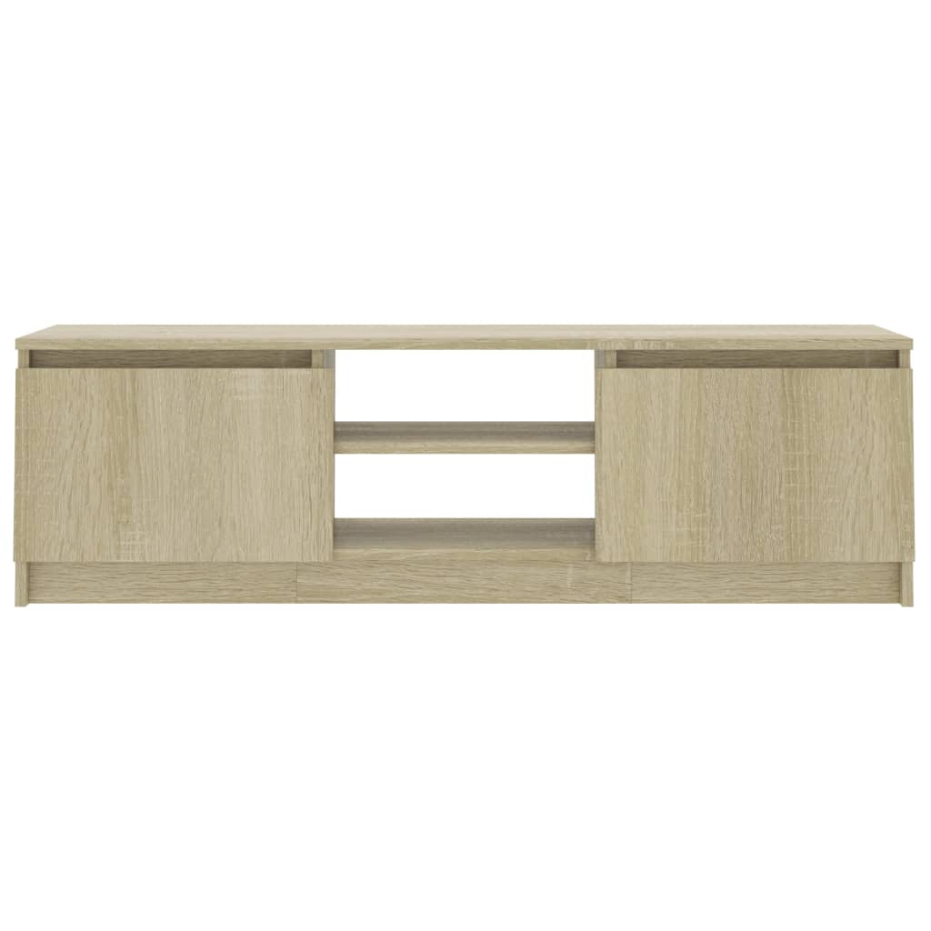 Tv-bänk sonoma-ek 120x30x35,5 cm konstruerat trä