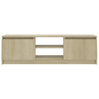 Tv-bänk sonoma-ek 120x30x35,5 cm konstruerat trä