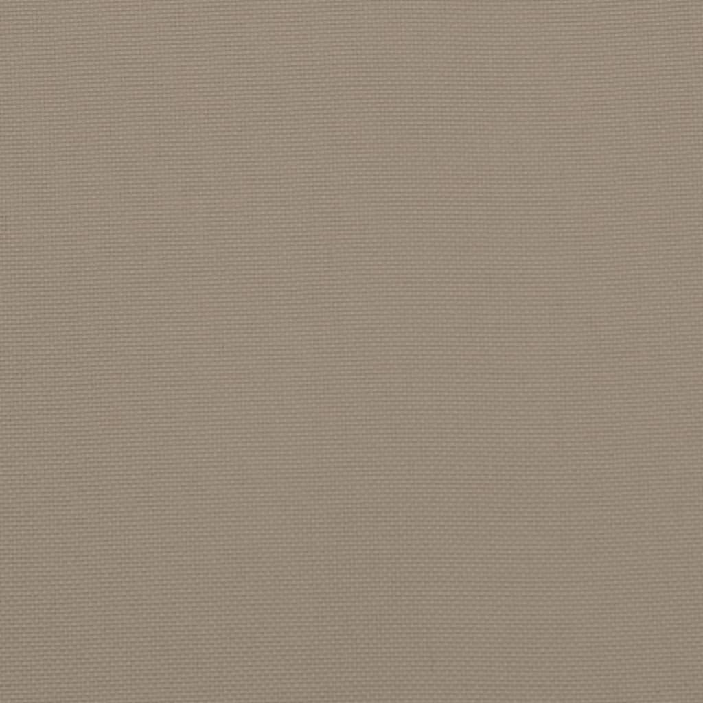 Stolsdynor 2 st taupe 120x50x3 cm tyg