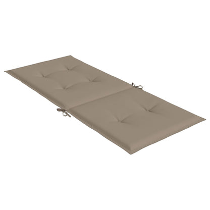 Stolsdynor 4 st taupe 120x50x3 cm tyg