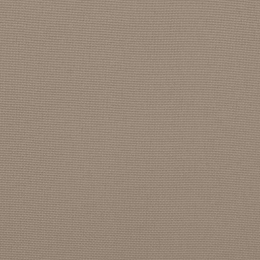 Stolsdynor 4 st taupe 120x50x3 cm tyg