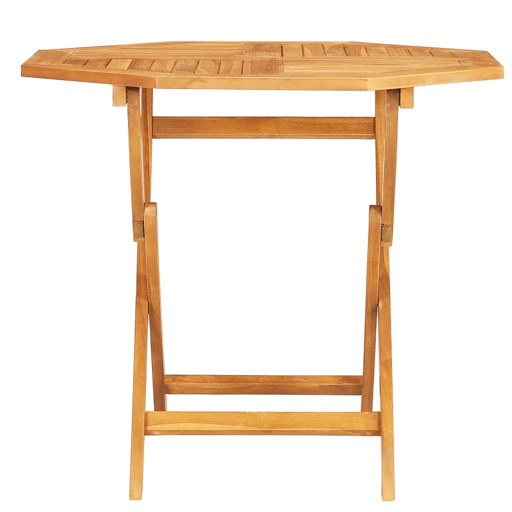 Hopfällbart trädgårdsbord 85x85x76 cm massiv teak