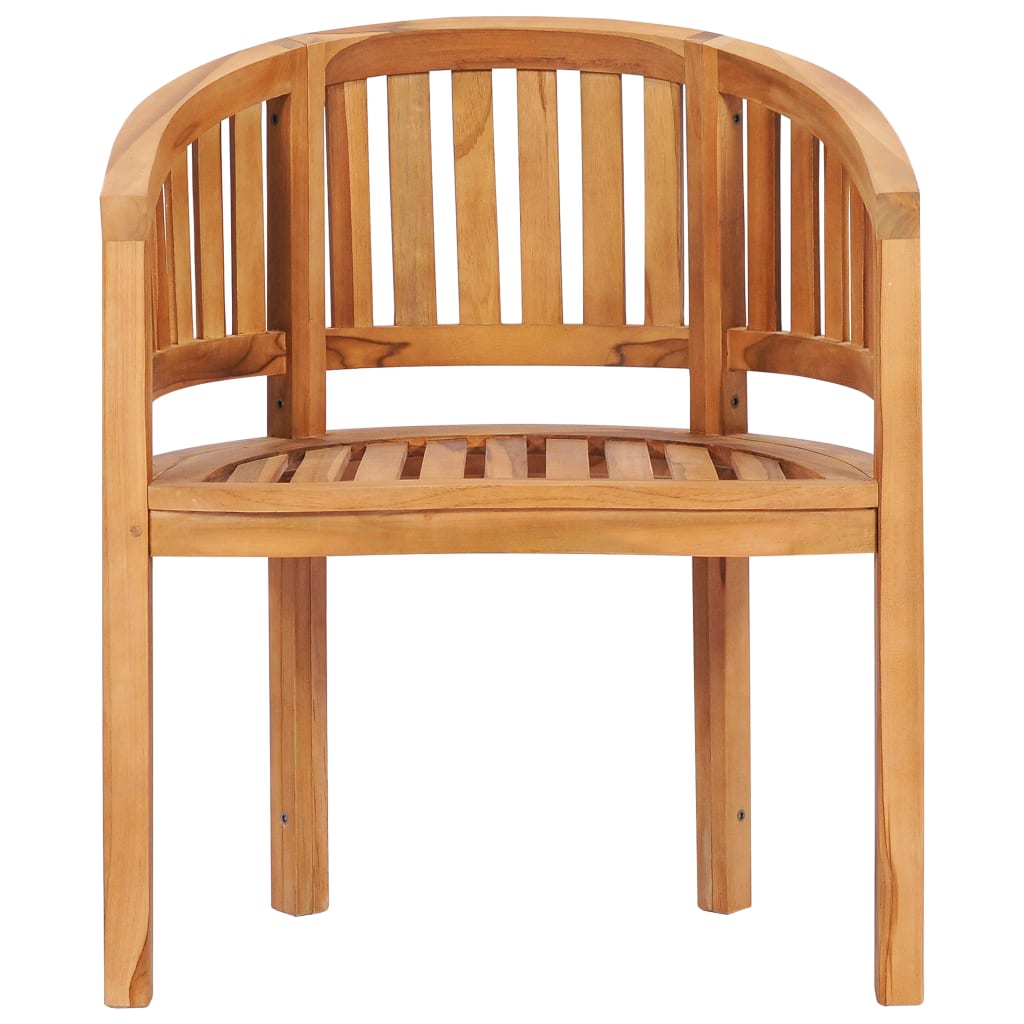 Bananstol massiv teak