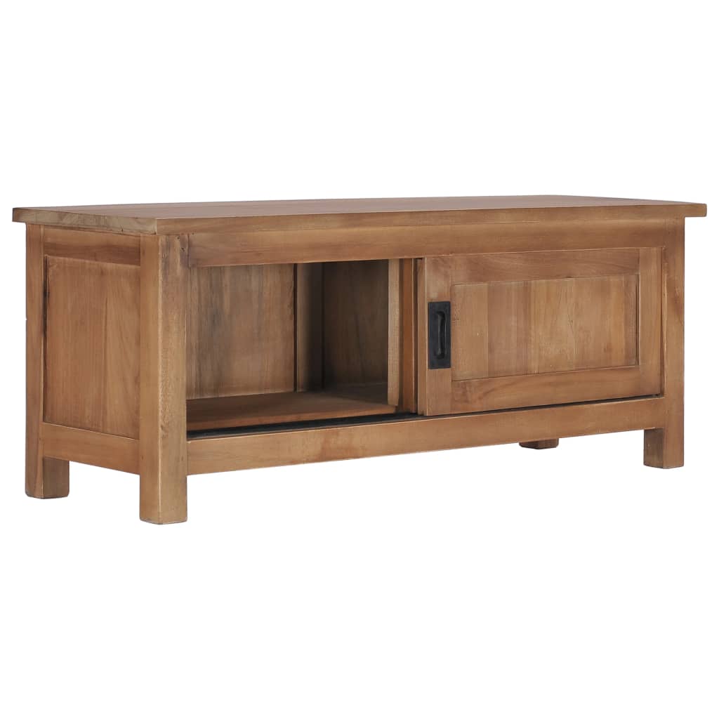 TV-bänk 90x30x35 cm massiv teak