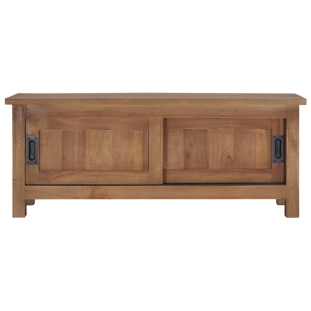 TV-bänk 90x30x35 cm massiv teak
