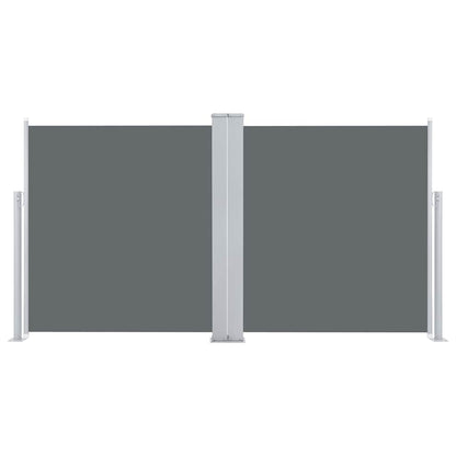 Infällbar sidomarkis antracit 120x600 cm