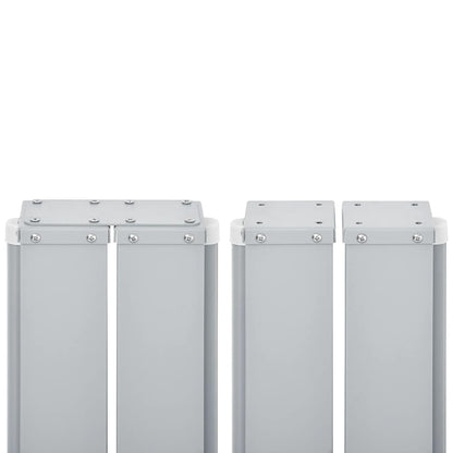 Infällbar sidomarkis gräddvit 140x600 cm