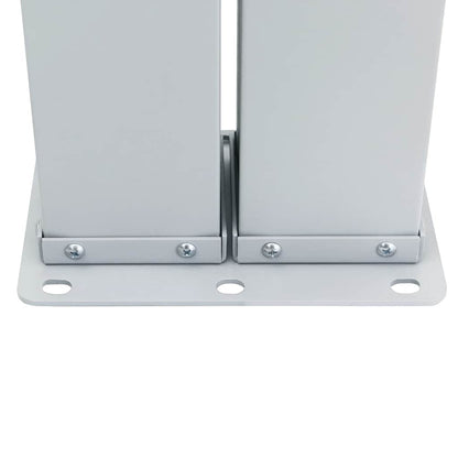 Infällbar sidomarkis röd 160x600 cm