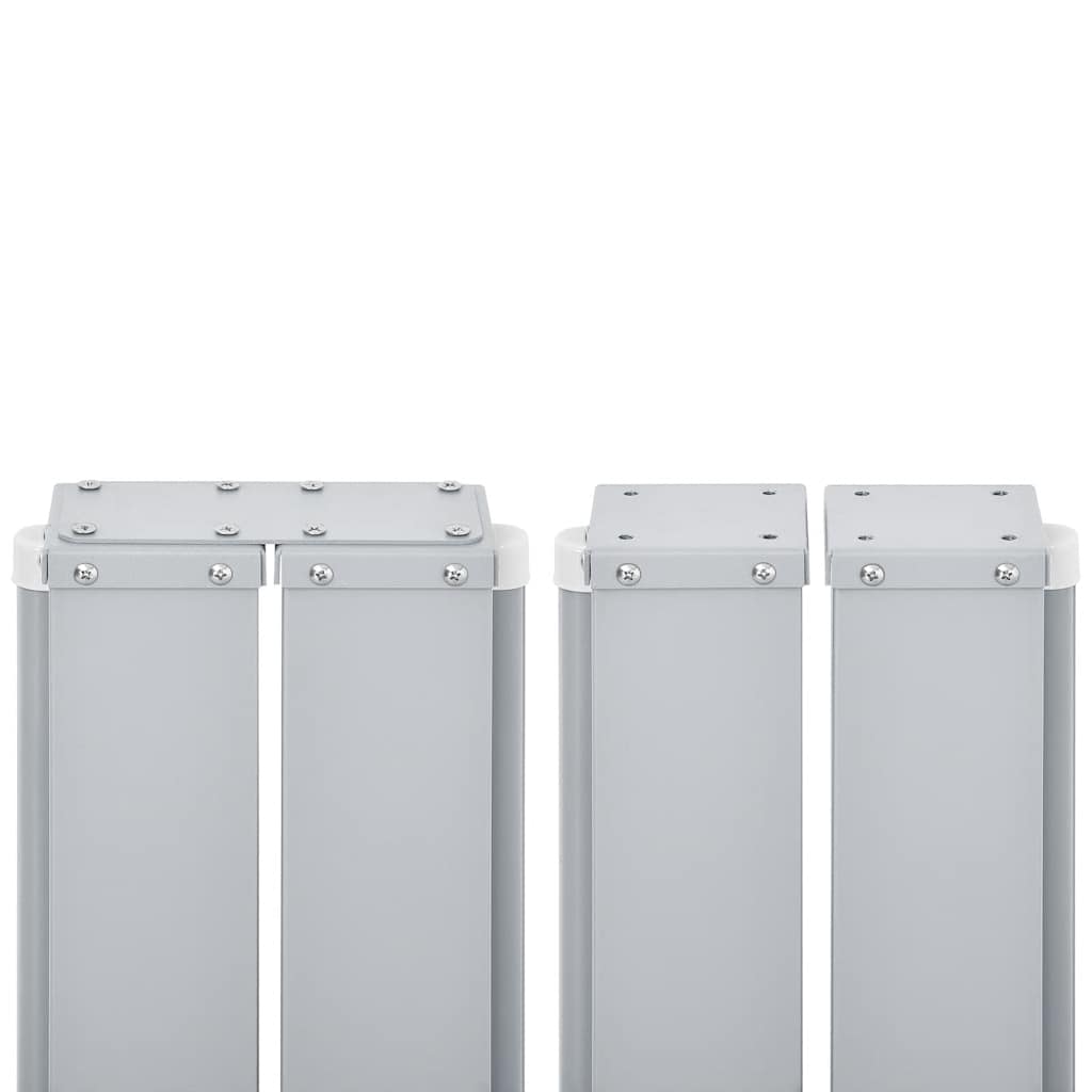 Infällbar sidomarkis röd 160x600 cm