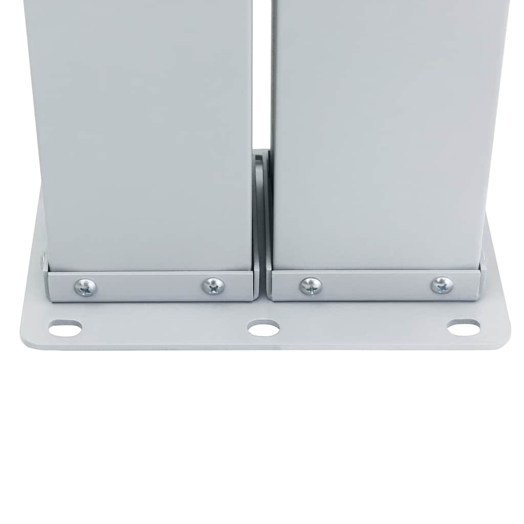 Infällbar sidomarkis dubbel 170x600 cm gräddvit