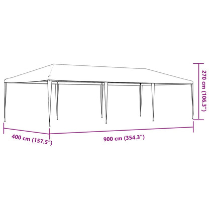 Partytält 4x9 m vit